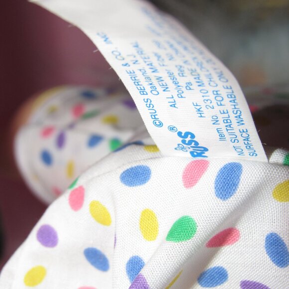 Russ Troll Kidz “Bugsy” Easter Bunny Troll Doll – Vintage Collectible Plush - Picture 5 of 8